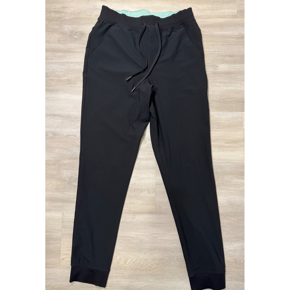Birddogs Mens Black Joggers Size M Drawstring Waist Zip Back Pockets